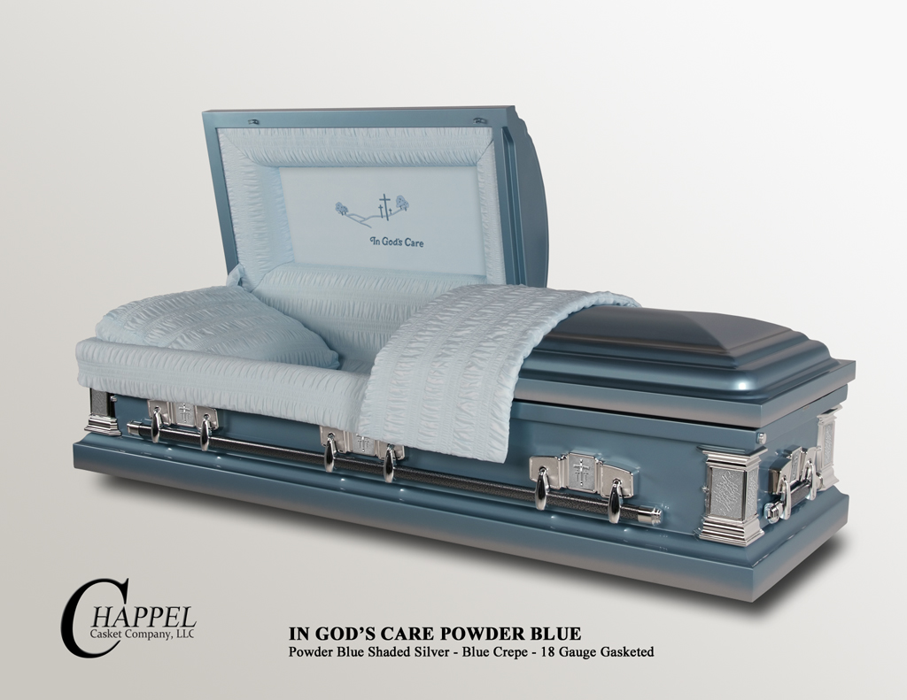 In Gods Care Powder Blue